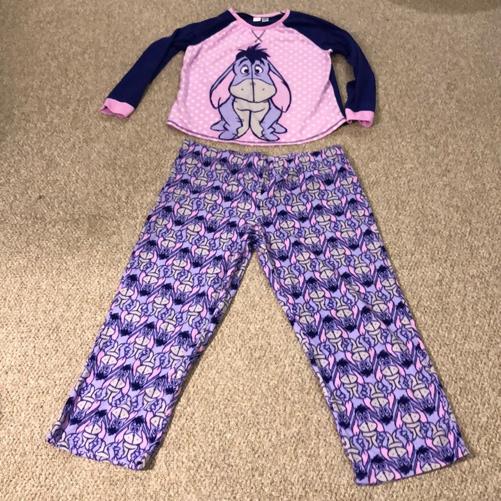 NWOT Disney Eyeore Microfleece PJs in size 2X